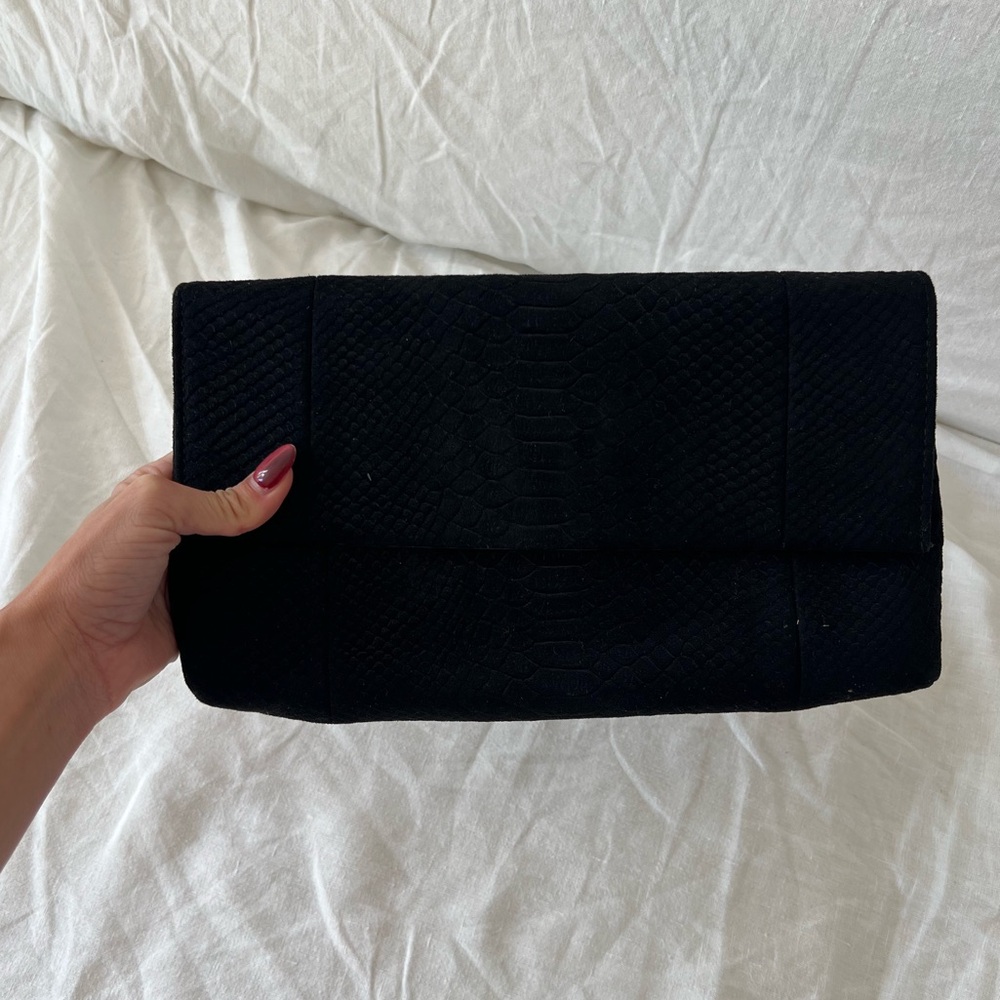 Simple Black Clutch Bag